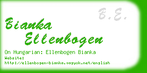 bianka ellenbogen business card
